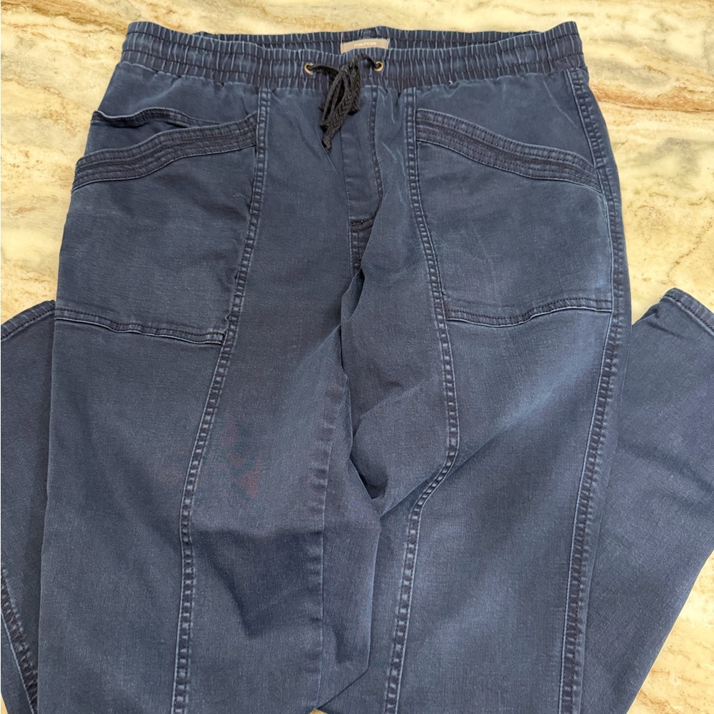 Maurices Navy Blue Elastic Waist Jogger Pants